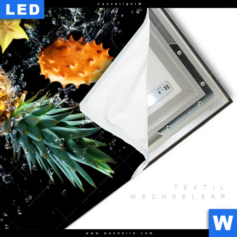 Canvalight® Leuchtbild | Fruchtige Explosion voller Frische | Hochformat