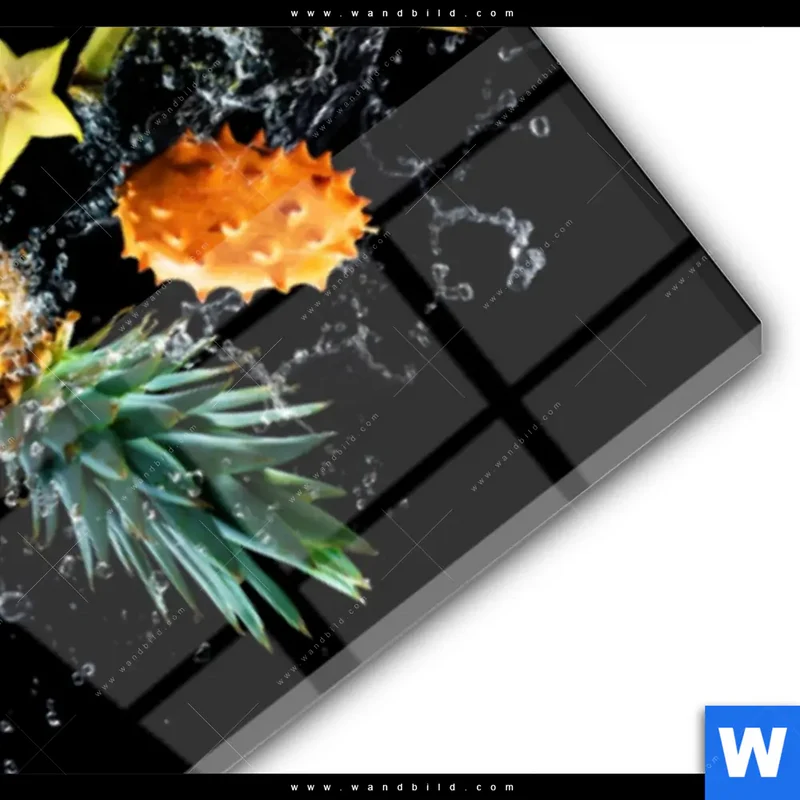 Acrylglasbild | Fruchtige Explosion voller Frische | Schmal