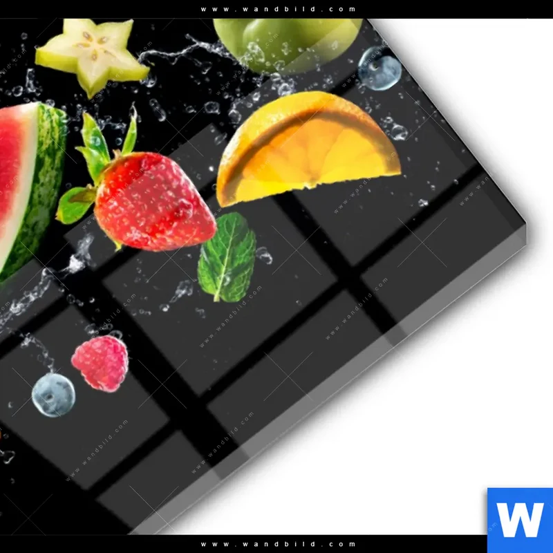 Acrylglasbild | Fruchtige Explosion voller Frische | Querformat