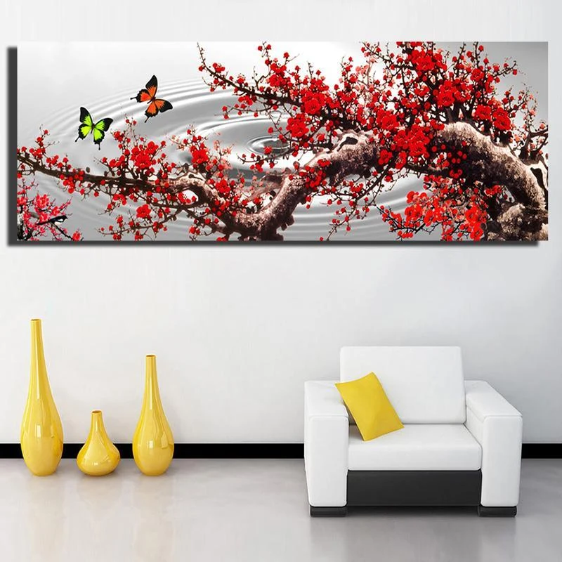 Rote Blumen XL