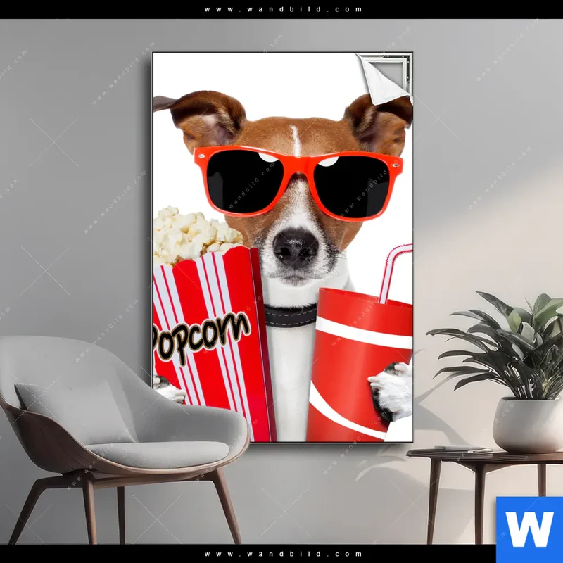 Spannbild | Kinoabend mit Terrier | Hochformat