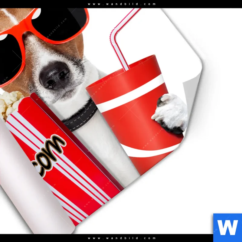 Poster | Kinoabend mit Terrier | Quadrat