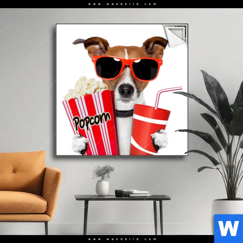 Spannbild | Kinoabend mit Terrier | Quadrat
