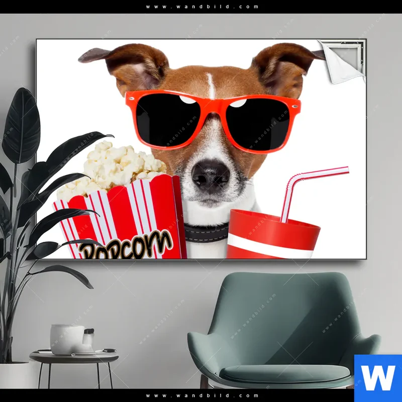 Spannbild | Kinoabend mit Terrier | Querformat