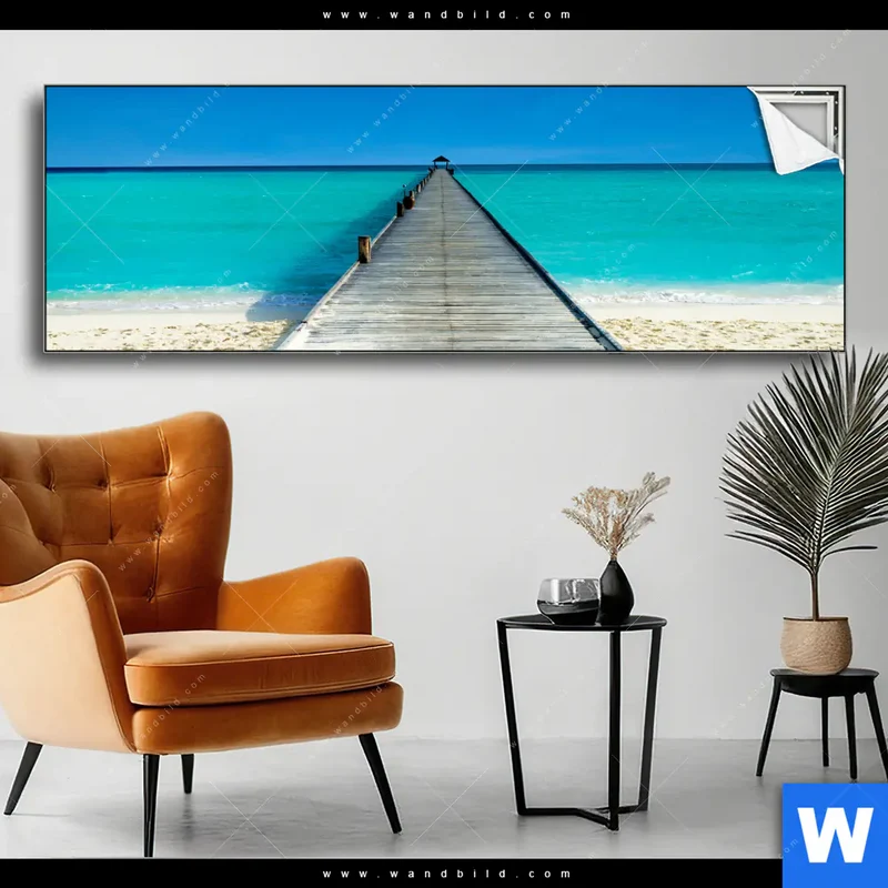 Spannbild | Steg ins endlose Blau | Panorama