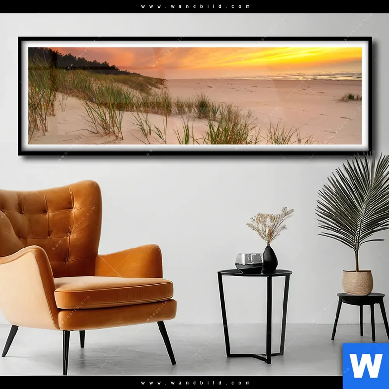 Poster | Abendlicht an der Küste | Panorama