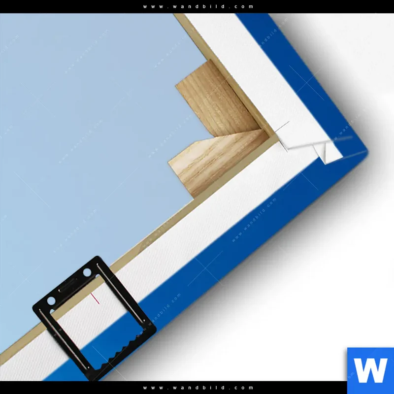 Leinwandbild | Steg ins endlose Blau | Schmal