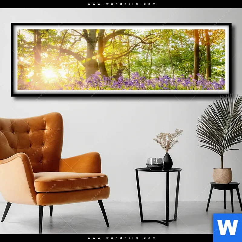 Poster | Frühlingserwachen zwischen Bäumen | Panorama