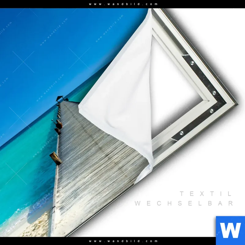 Spannbild | Steg ins endlose Blau | Quadrat