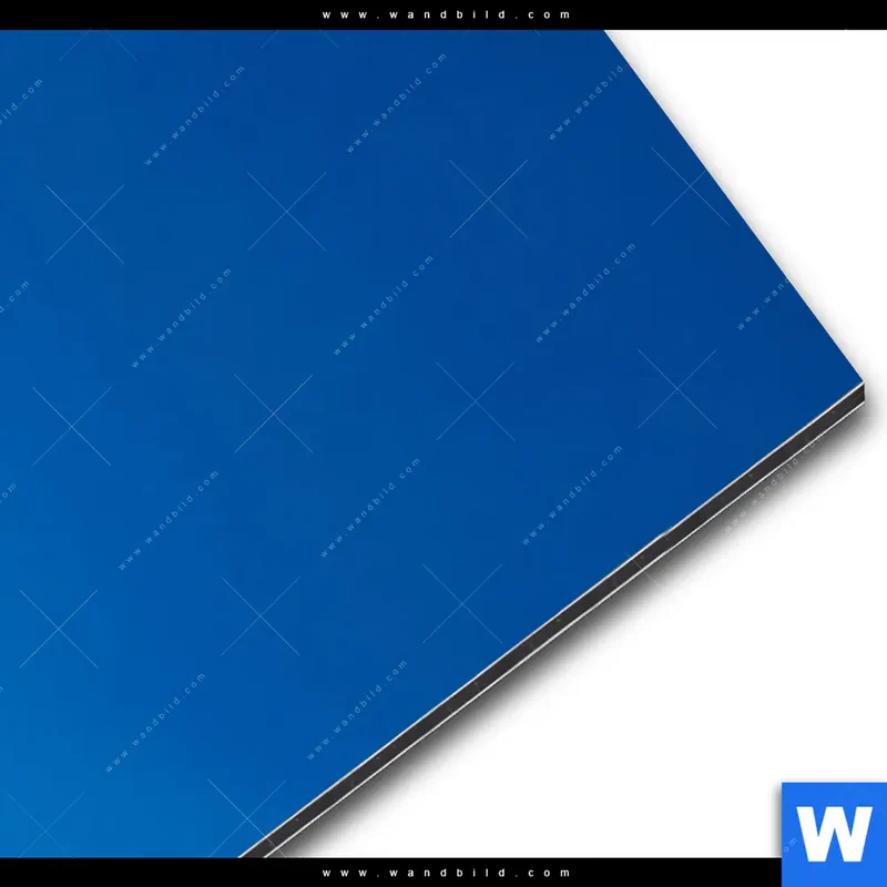 Alu-Dibond Bild | Steg ins endlose Blau | Schmal