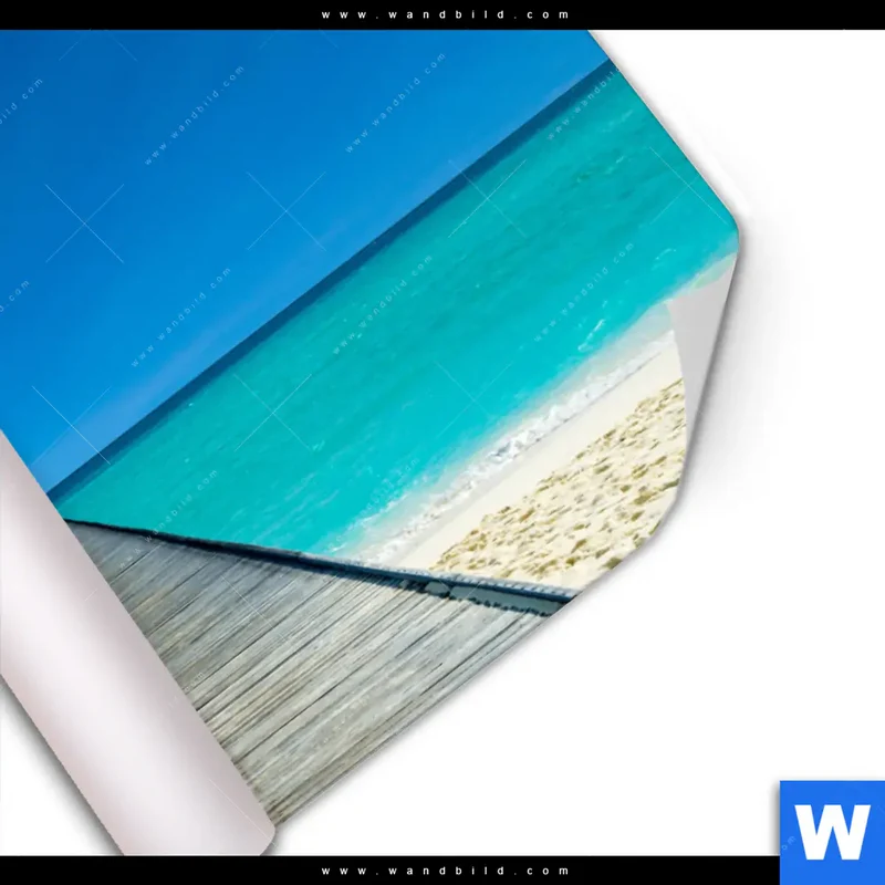 Poster | Steg ins endlose Blau | Querformat