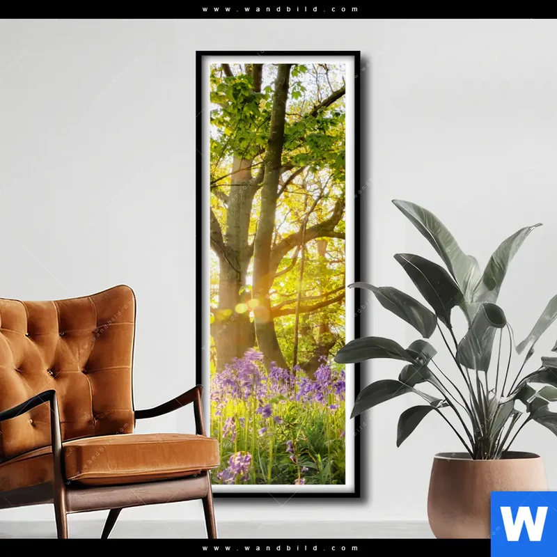 Poster | Frühlingserwachen zwischen Bäumen | Schmal