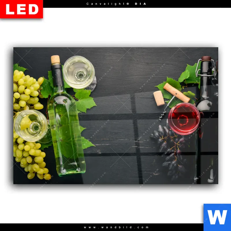 Wechselmotiv Acrylglas Canvalight® DIA | Trauben | Wein | Tradition | Querformat