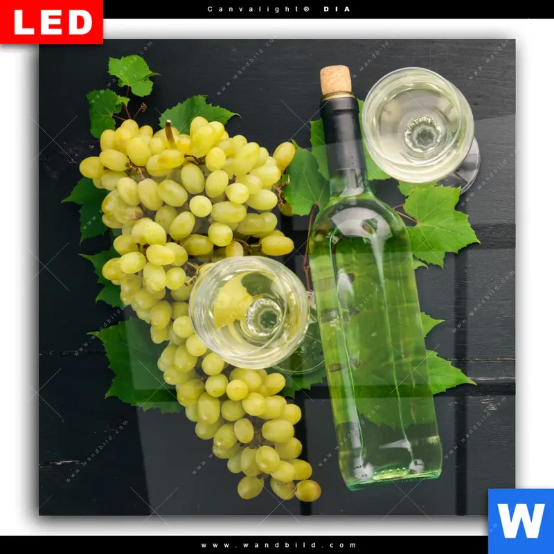 Wechselmotiv Acrylglas Canvalight® DIA | Trauben | Wein | Tradition | Quadrat
