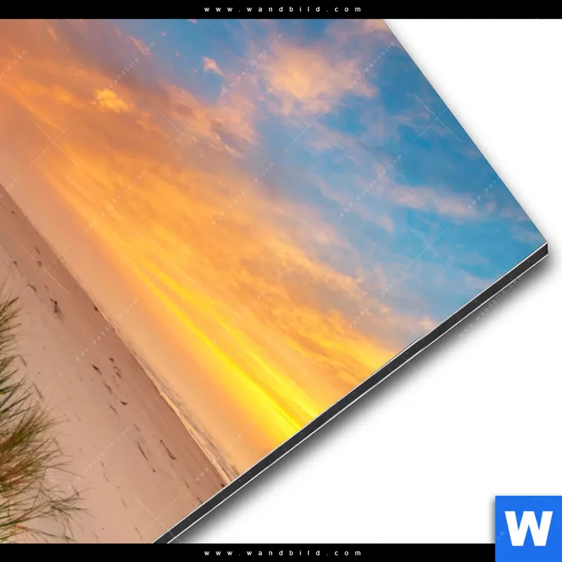Alu-Dibond Bild | Abendlicht an der Küste | Hochformat