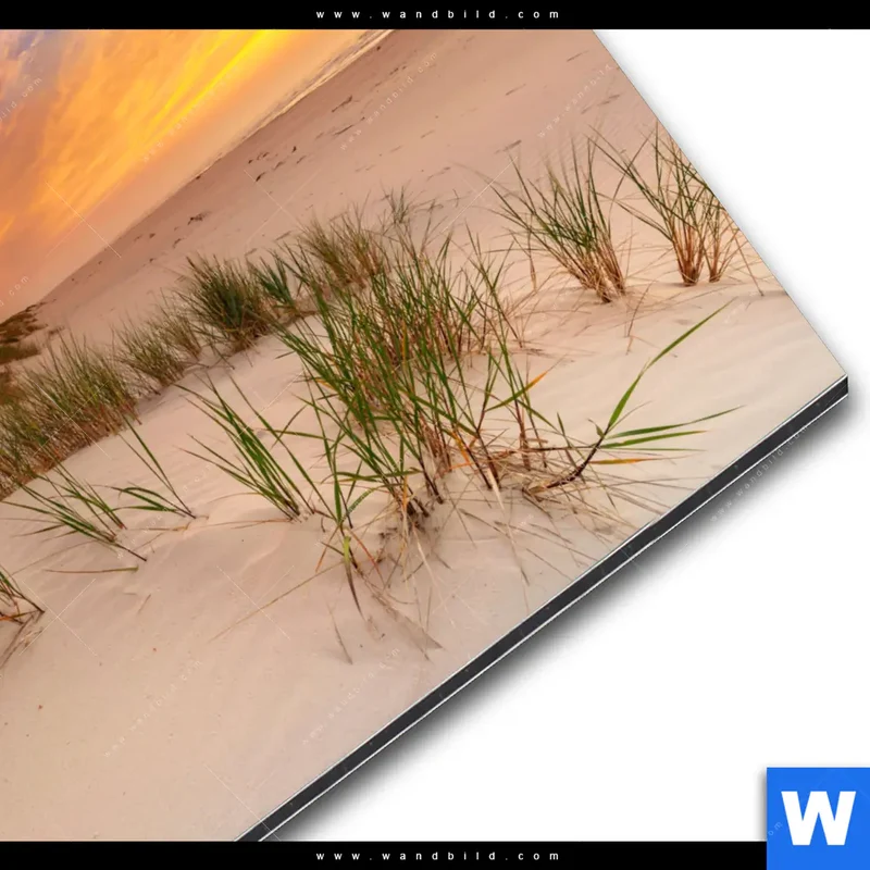 Alu-Dibond Bild | Abendlicht an der Küste | Rund