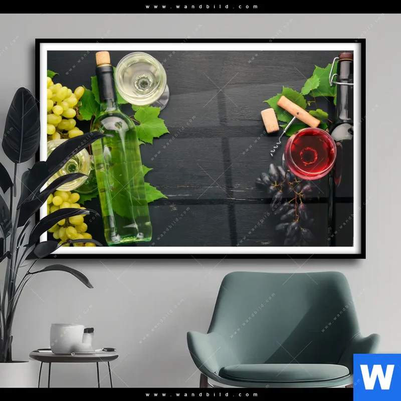Poster | Trauben | Wein | Tradition | Querformat