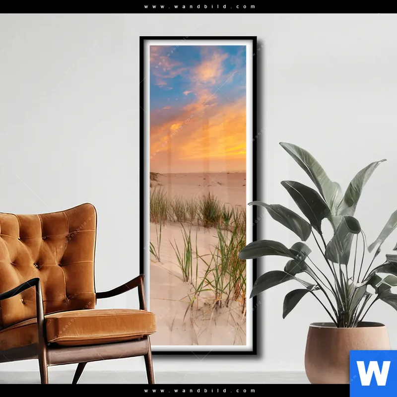 Poster | Abendlicht an der Küste | Schmal