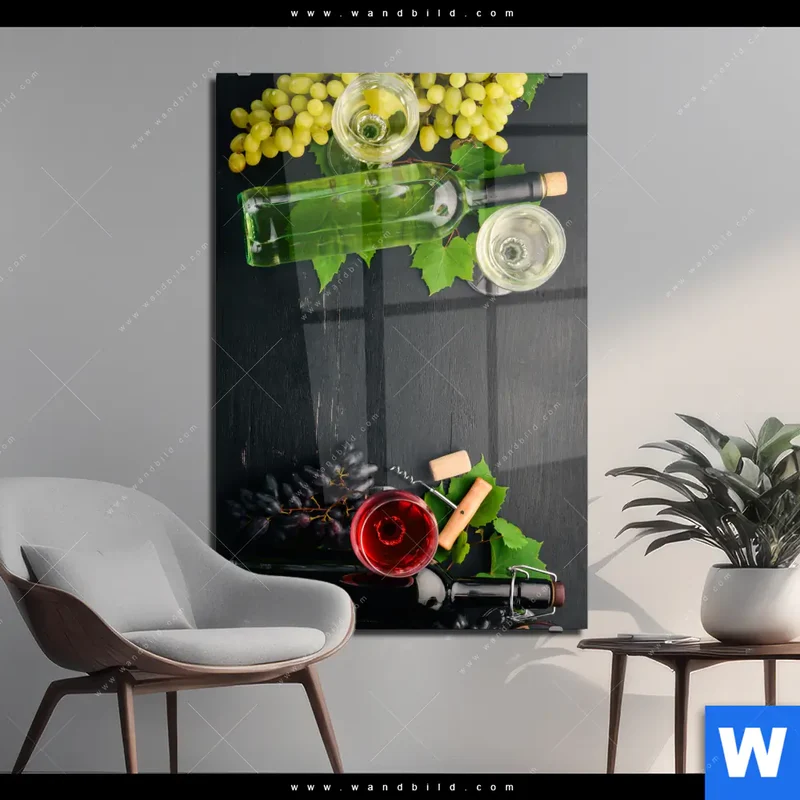 Acrylglasbild | Trauben | Wein | Tradition | Hochformat