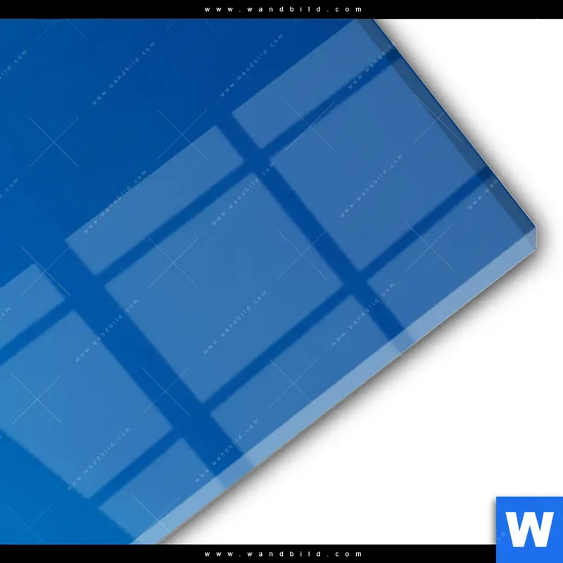 Acrylglasbild | Steg ins endlose Blau | Schmal