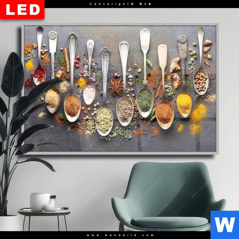 Wechselmotiv Acrylglas Canvalight® DIA | Gewürzvielfalt aus aller Welt | Querformat