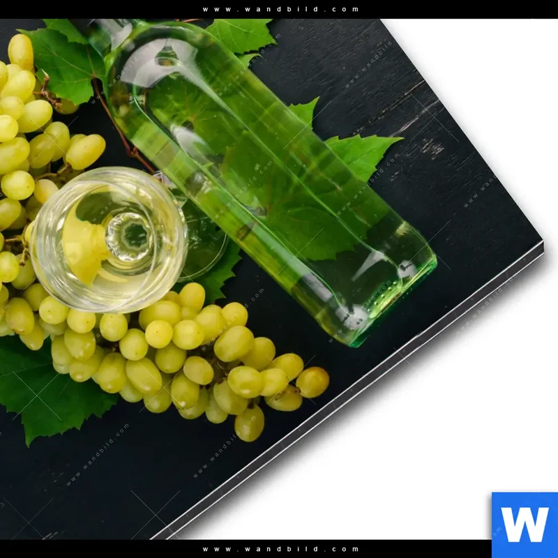 Alu-Dibond Bild | Trauben | Wein | Tradition | Rund