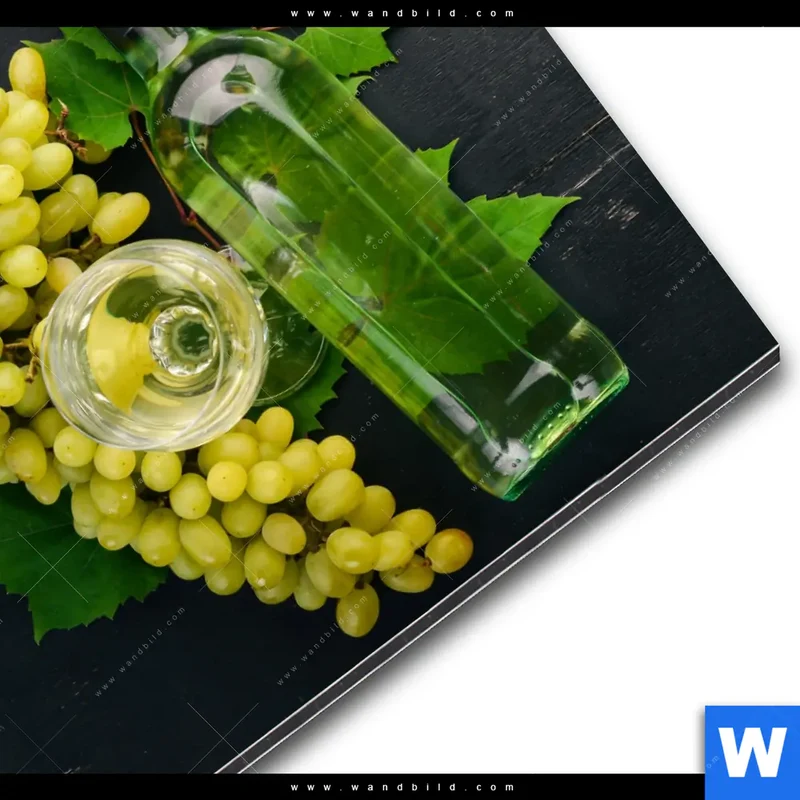 Alu-Dibond Bild | Trauben | Wein | Tradition | Quadrat