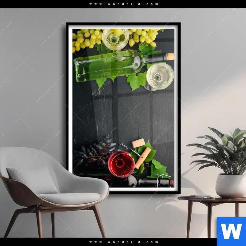 Poster | Trauben | Wein | Tradition | Hochformat