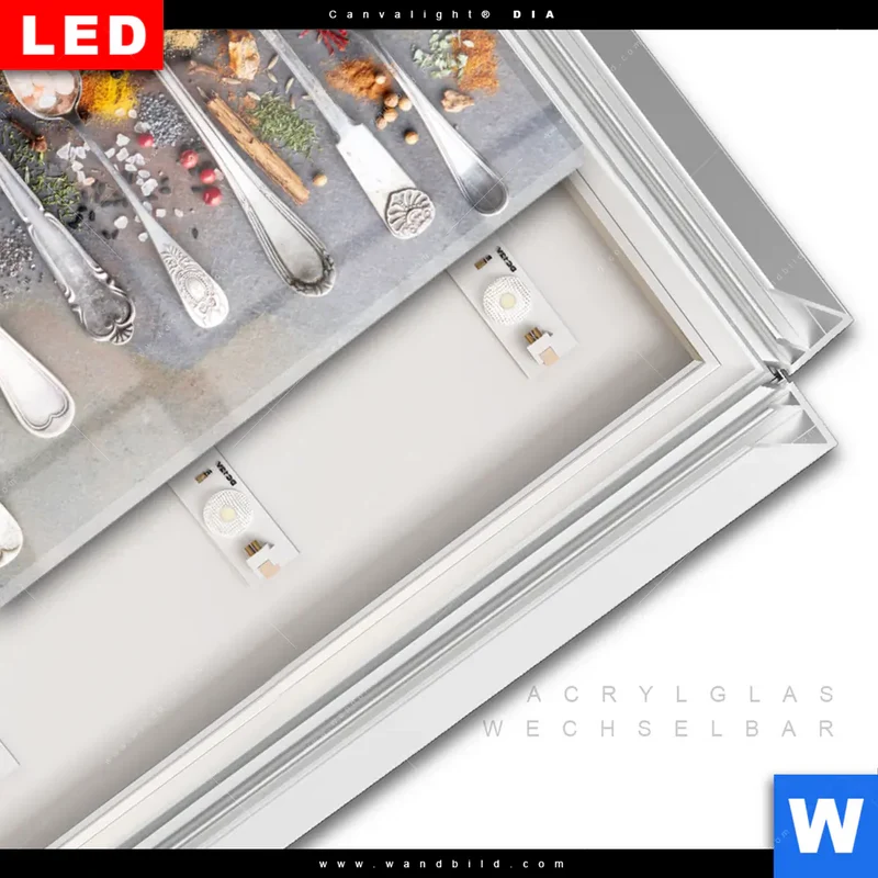 Leuchtbild Acrylglas Canvalight® DIA | Gewürzvielfalt aus aller Welt | Hochformat