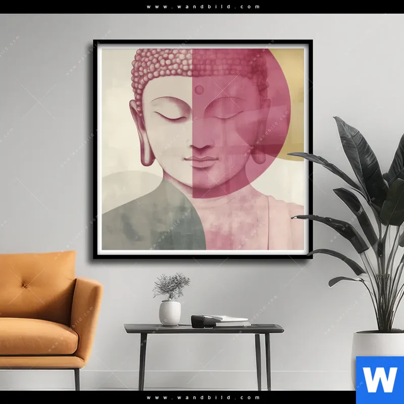 Poster | Buddha in sanfter Balance | Quadrat