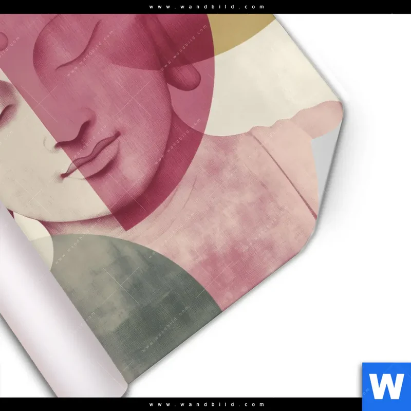Poster | Buddha in sanfter Balance | Quadrat