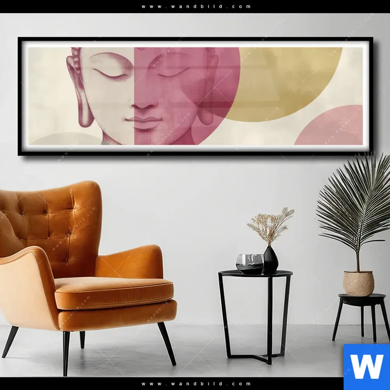 Poster | Buddha in sanfter Balance | Panorama
