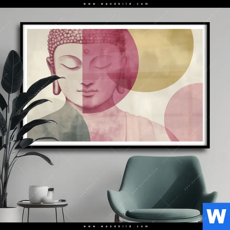 Poster | Buddha in sanfter Balance | Querformat