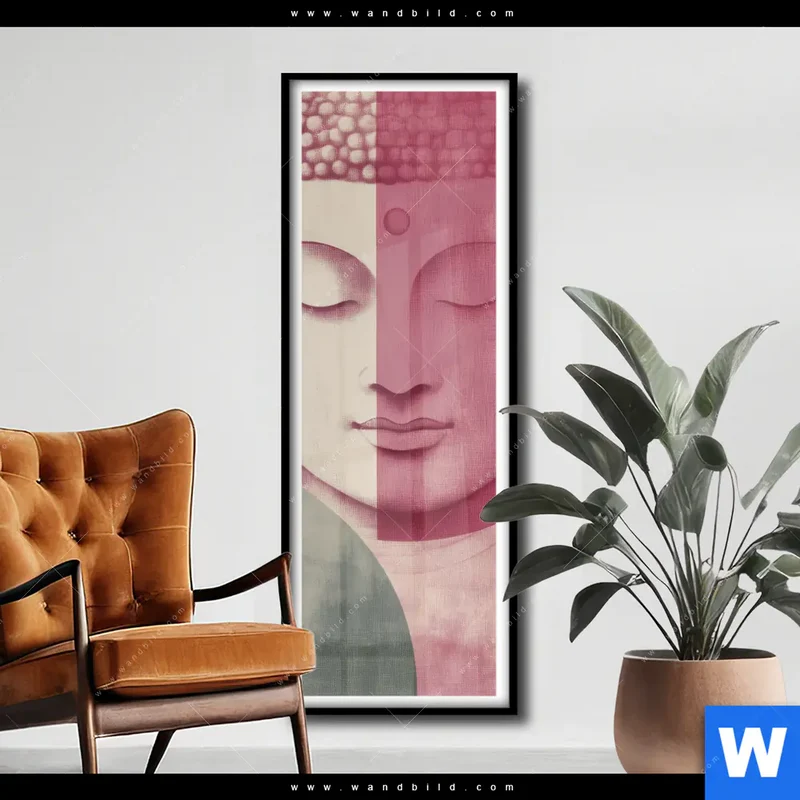 Poster | Buddha in sanfter Balance | Schmal