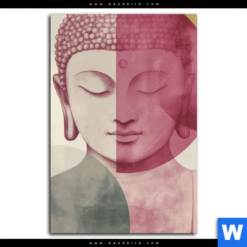 Acrylglasbild | Buddha in sanfter Balance | Hochformat