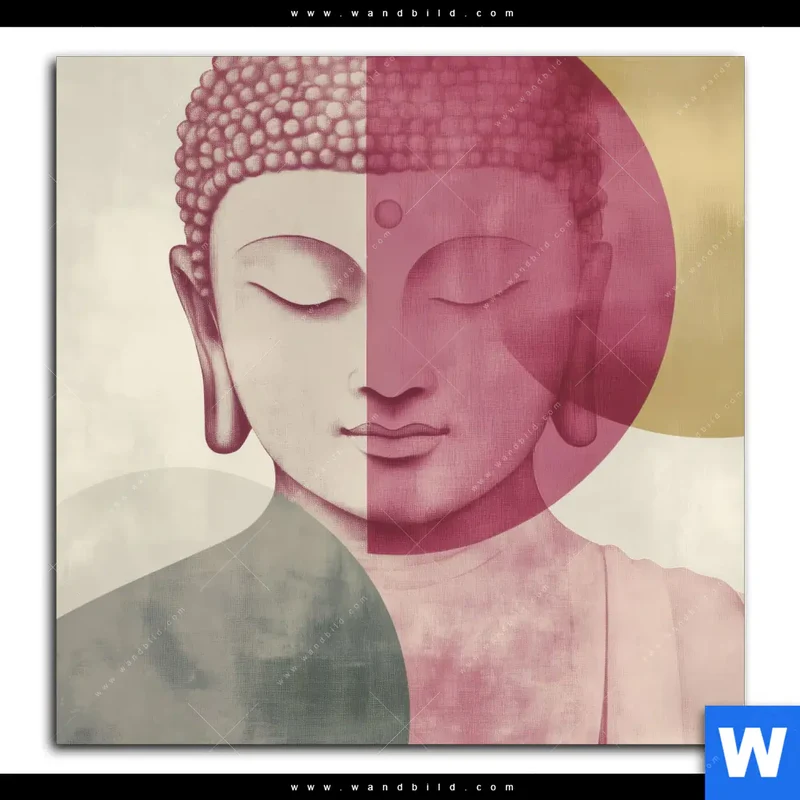 Spannbild | Buddha in sanfter Balance | Quadrat