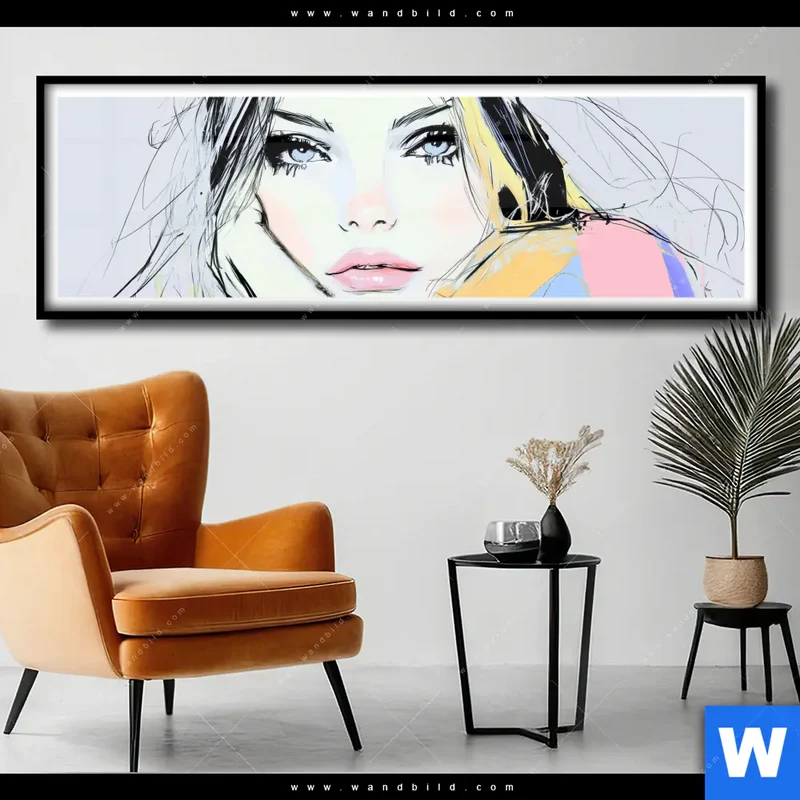 Poster | Verträumter Blick einer Frau | Panorama