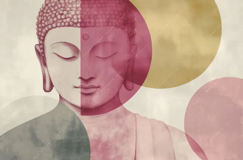 Canvalight® Leuchtbild | Buddha in sanfter Balance | Quadrat
