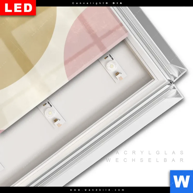Leuchtbild Acrylglas Canvalight® DIA | Buddha in sanfter Balance | Panorama
