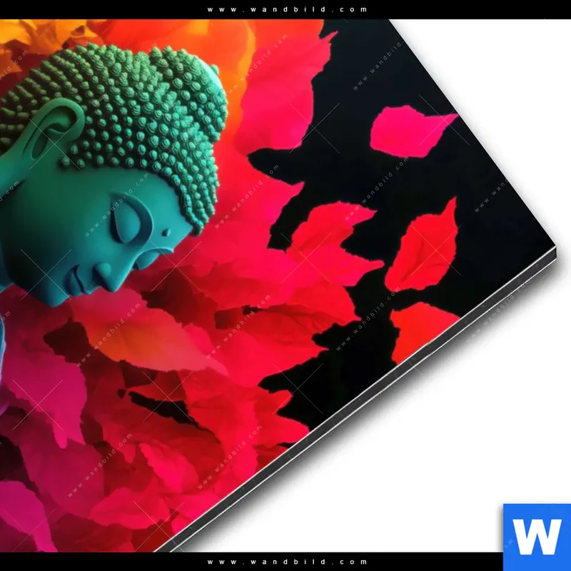 Alu-Dibond Bild | Meditierender Buddha | Hochformat