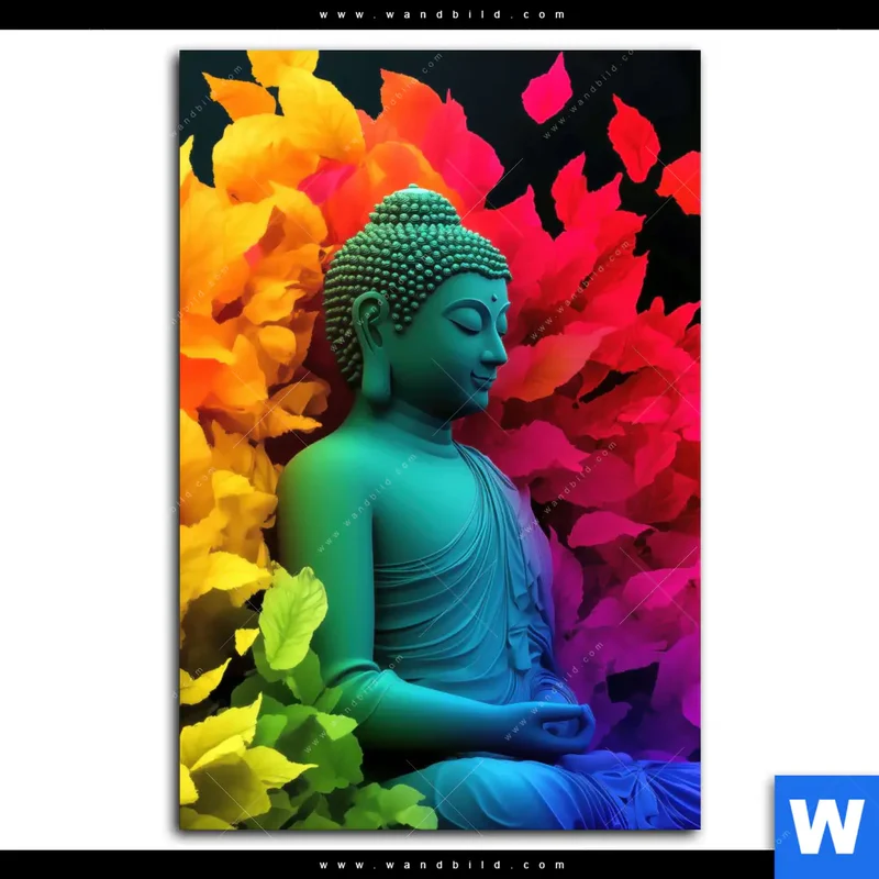 Acrylglasbild | Meditierender Buddha | Hochformat