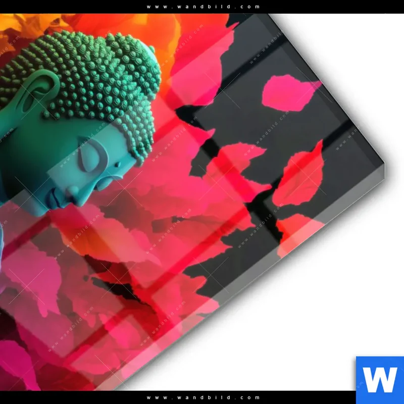Acrylglasbild | Meditierender Buddha | Hochformat