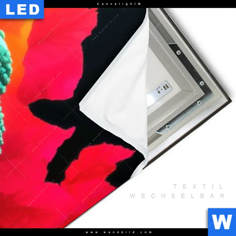 Canvalight® Leuchtbild | Meditierender Buddha | Schmal