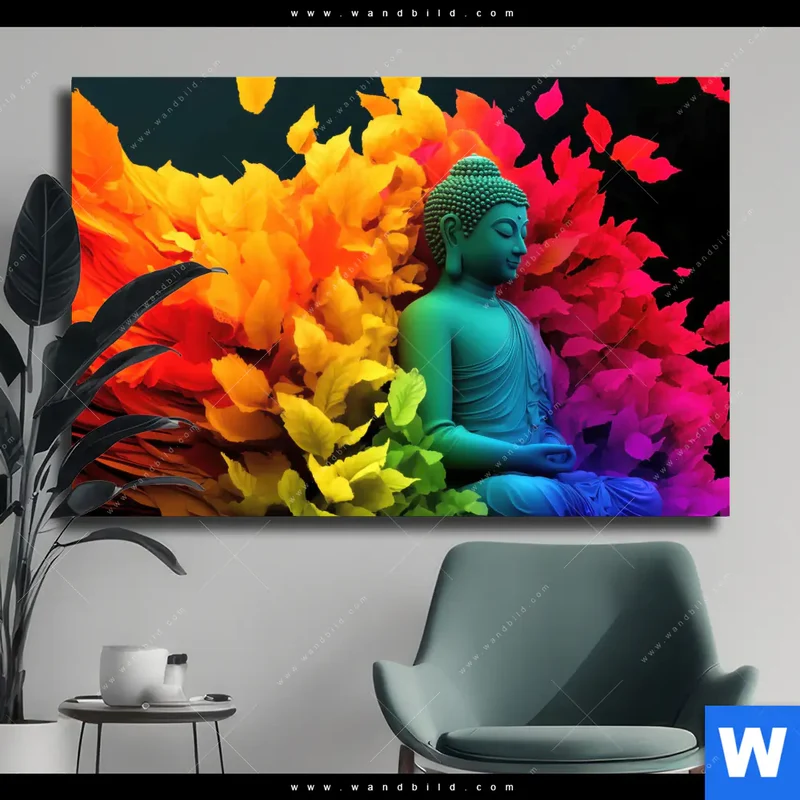 Leinwandbild | Meditierender Buddha | Querformat