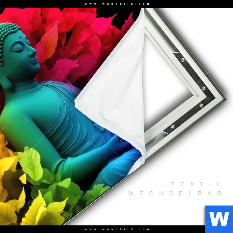 Spannbild | Meditierender Buddha | Quadrat