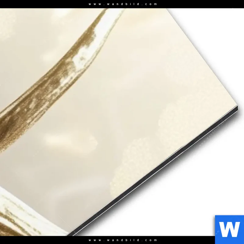 Alu-Dibond Bild | Hirsch mit goldenem Geweih | Schmal