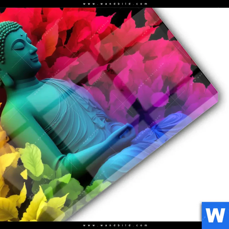 Acrylglasbild | Meditierender Buddha | Querformat