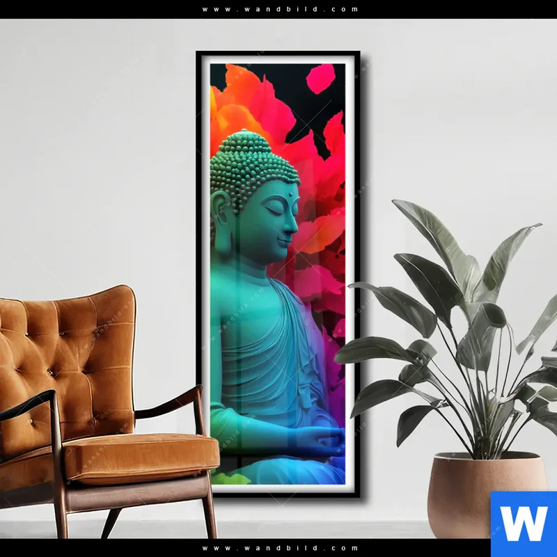 Poster | Meditierender Buddha | Schmal