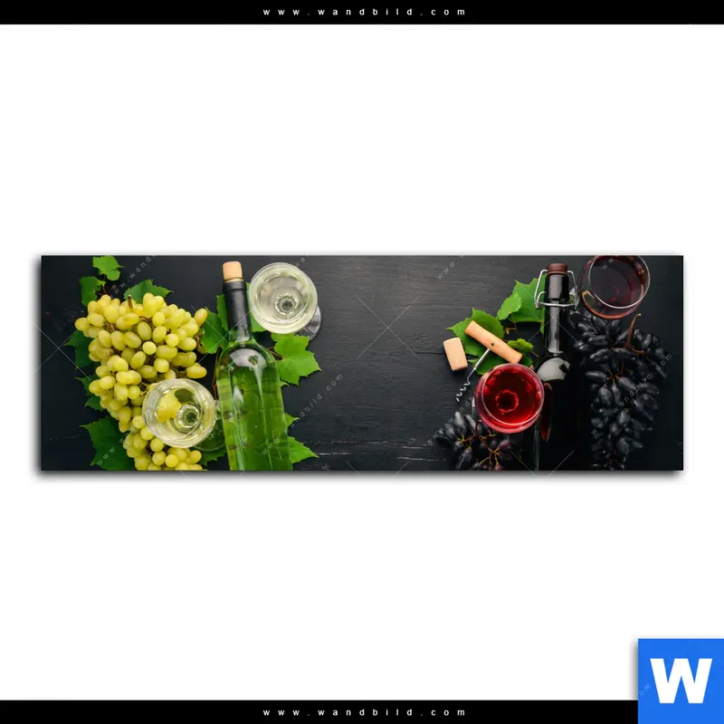 Acrylglasbild | Trauben | Wein | Tradition | Panorama