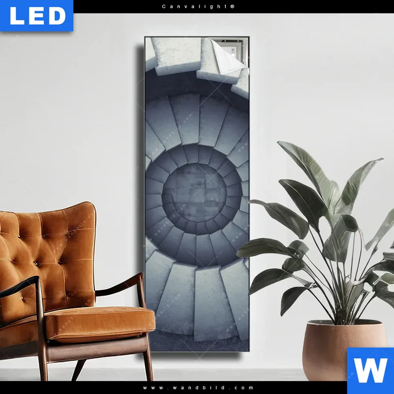 Canvalight® Leuchtbild | Stufen der Unendlichkeit | Schmal